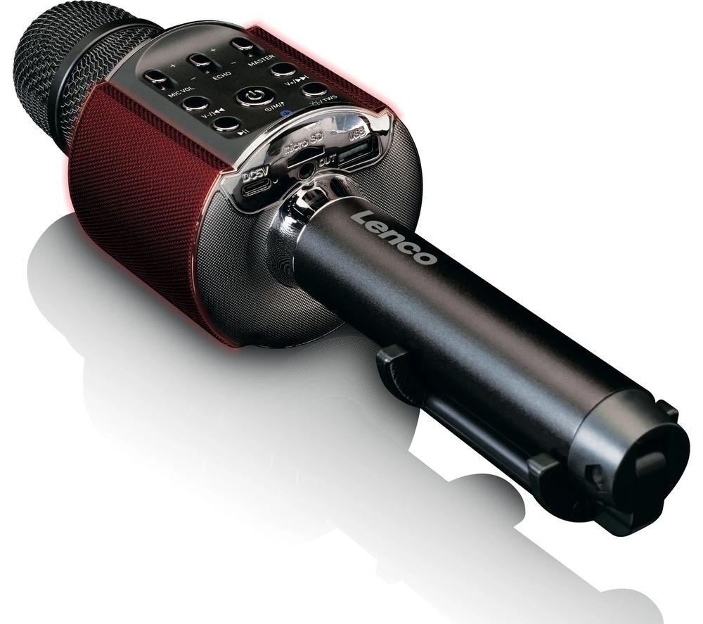 LENCO BMC-090 Bluetooth Karaoke Microphone - Black image number 5 of 15