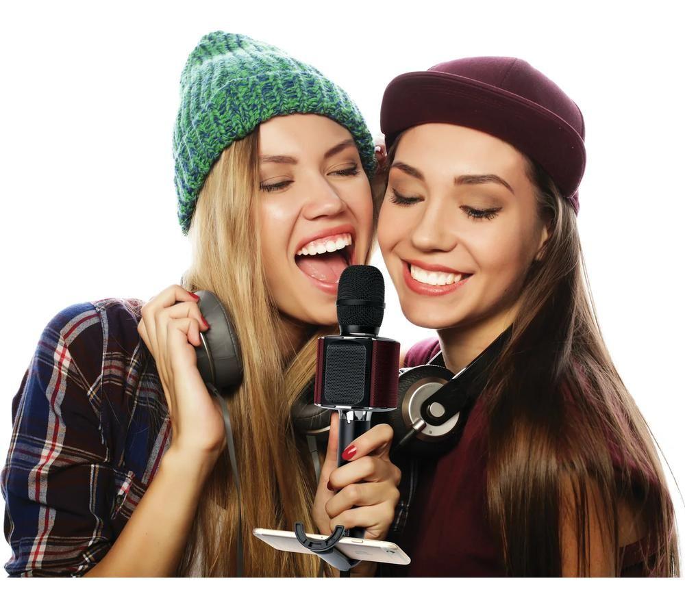 LENCO BMC-090 Bluetooth Karaoke Microphone - Black image number 7 of 15