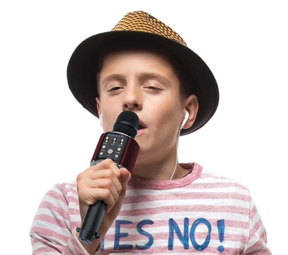 LENCO BMC-090 Bluetooth Karaoke Microphone - Black image number 8 of 15