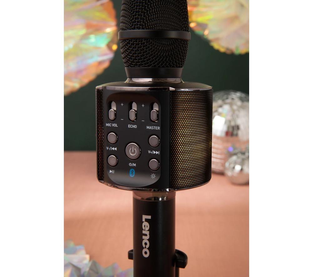 LENCO BMC-090 Bluetooth Karaoke Microphone - Black image number 11 of 15