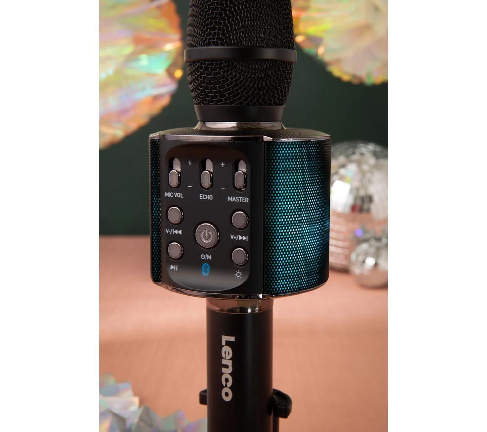 LENCO BMC-090 Bluetooth Karaoke Microphone - Black image number 12 of 15
