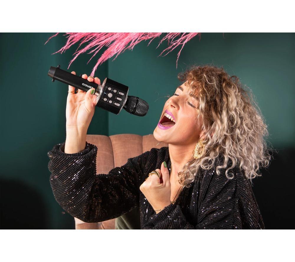 LENCO BMC-090 Bluetooth Karaoke Microphone - Black image number 15 of 15