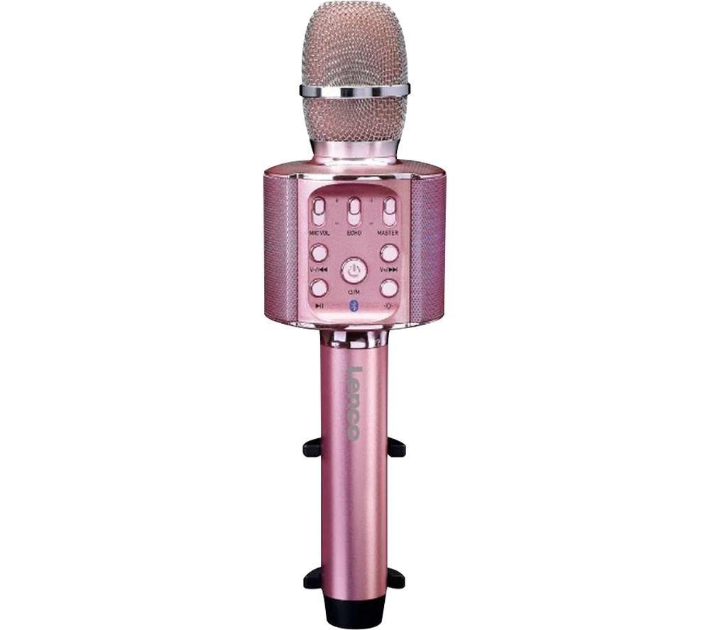 Lenco Bmc-090 Bluetooth Karaoke Microphone - Pink