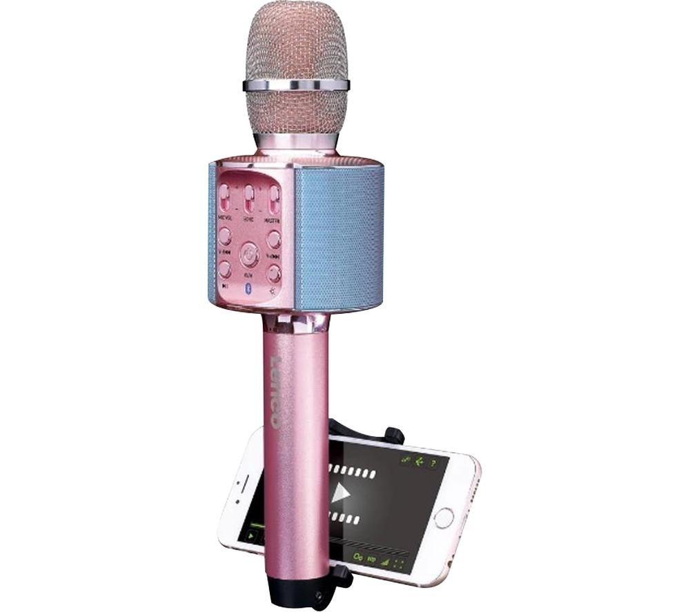 LENCO BMC-090 Bluetooth Karaoke Microphone - Pink image number 2 of 3
