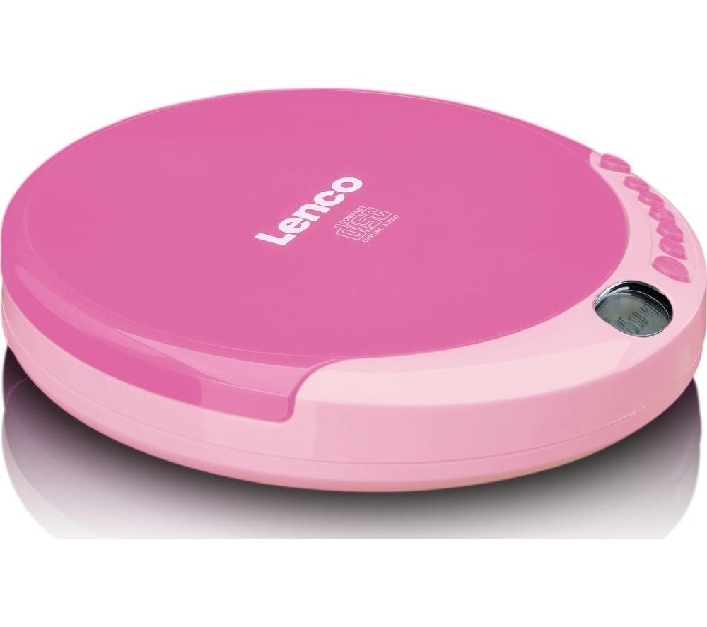 LENCO CD-011 Personal CD Player - Pink image number 2 of 12