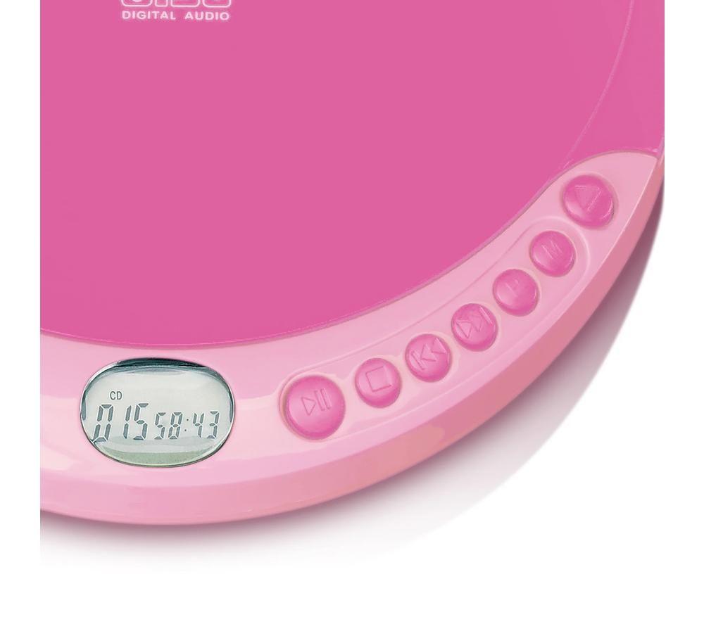 LENCO CD-011 Personal CD Player - Pink image number 6 of 12