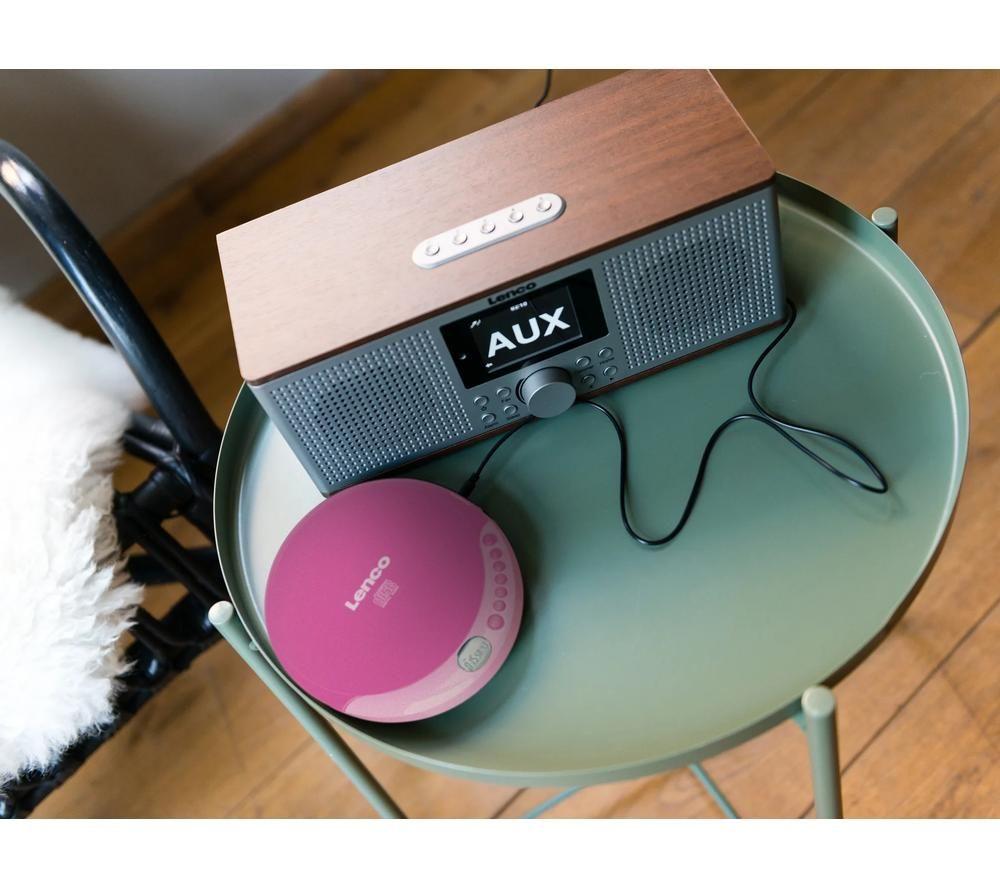 LENCO CD-011 Personal CD Player - Pink image number 8 of 12