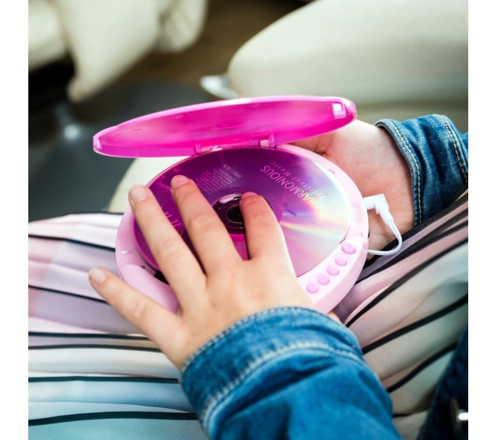 LENCO CD-011 Personal CD Player - Pink image number 10 of 12