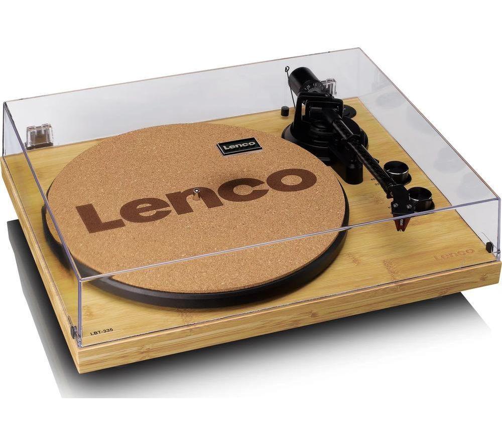 LENCO LBT-335 Belt Drive Bluetooth Turntable - Bamboo image number 3 of 14