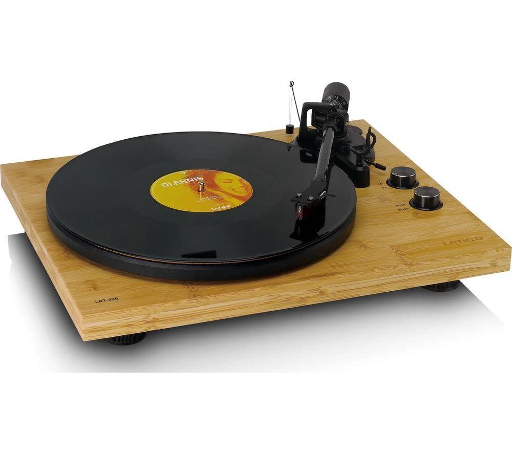 LENCO LBT-335 Belt Drive Bluetooth Turntable - Bamboo image number 6 of 14