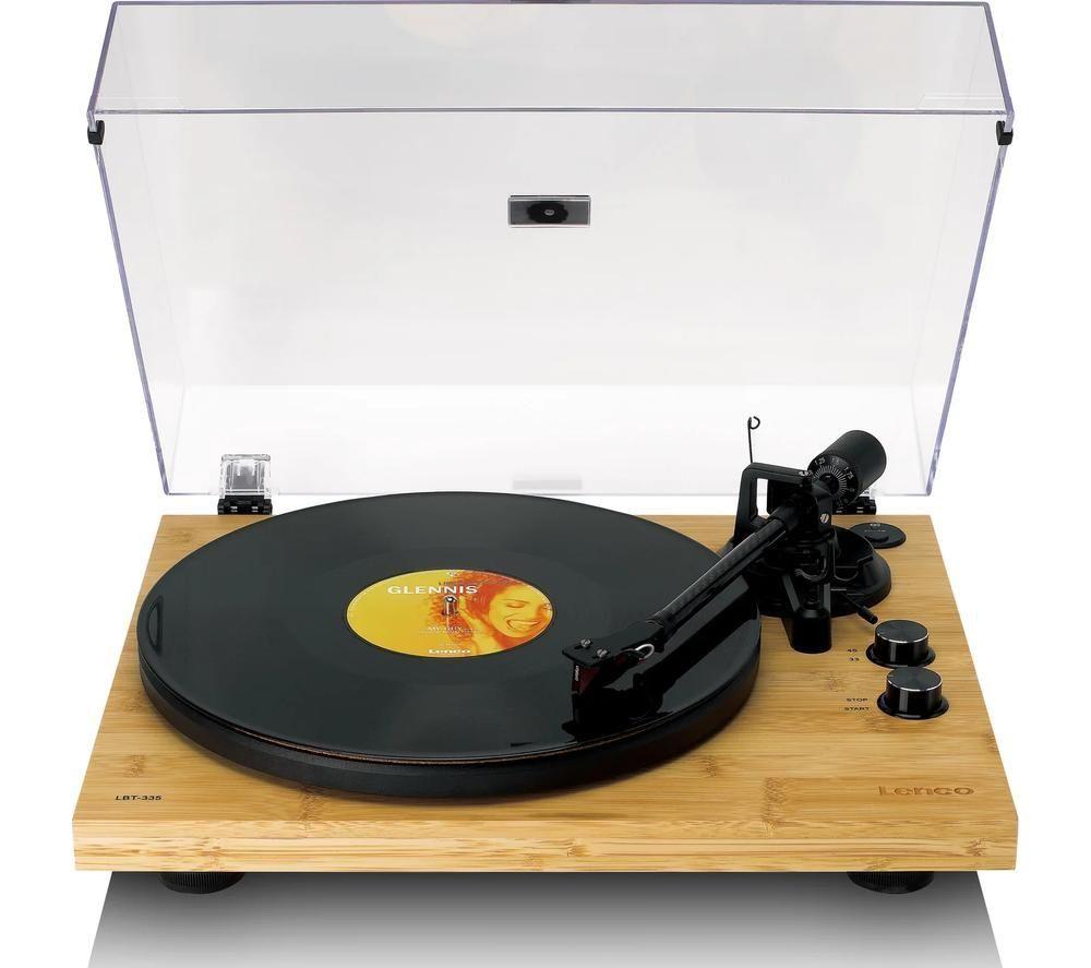LENCO LBT-335 Belt Drive Bluetooth Turntable - Bamboo image number 9 of 14