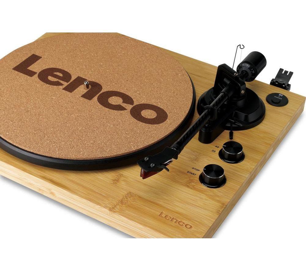 LENCO LBT-335 Belt Drive Bluetooth Turntable - Bamboo image number 11 of 14