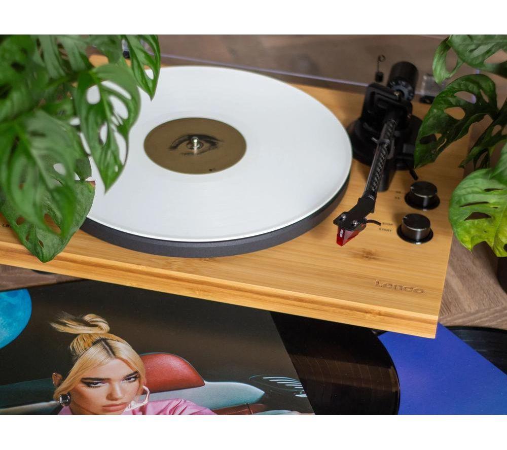 LENCO LBT-335 Belt Drive Bluetooth Turntable - Bamboo image number 13 of 14