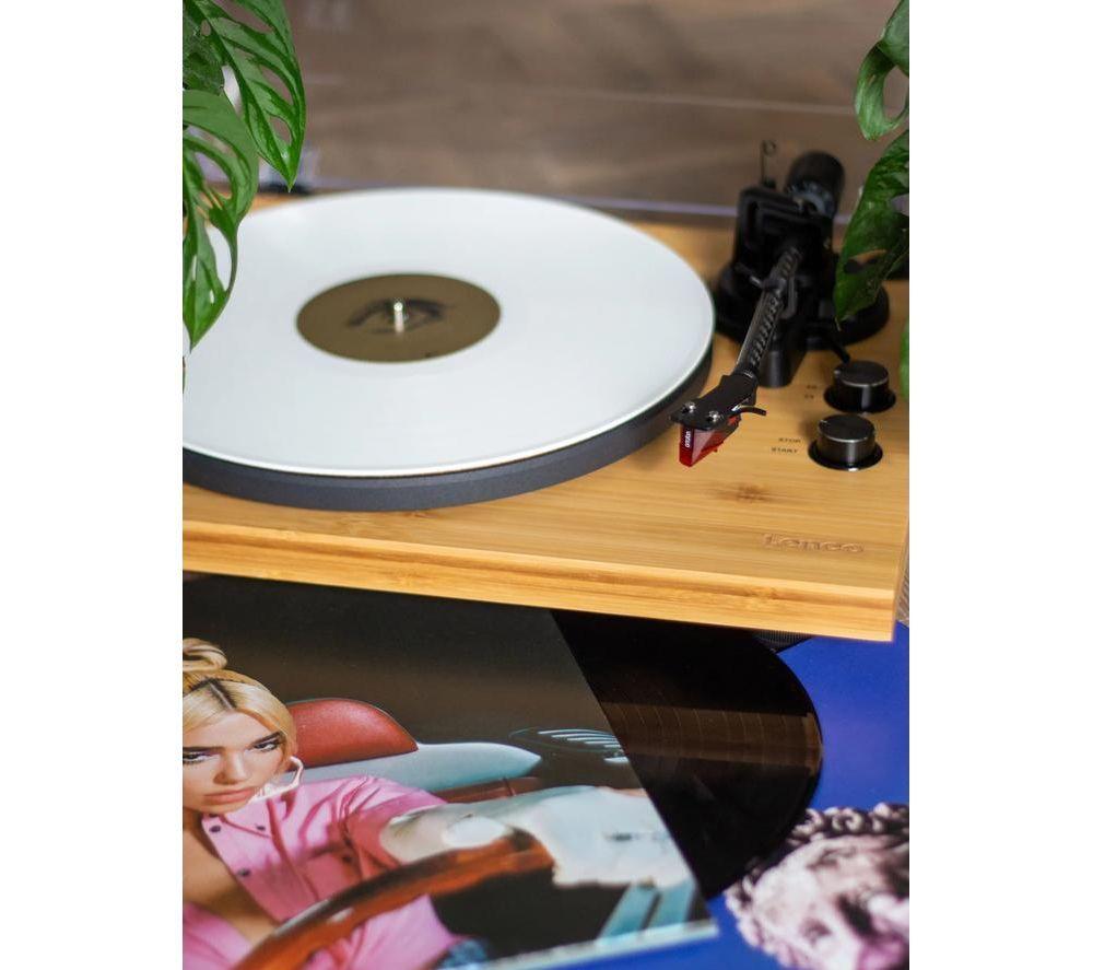 LENCO LBT-335 Belt Drive Bluetooth Turntable - Bamboo image number 14 of 14