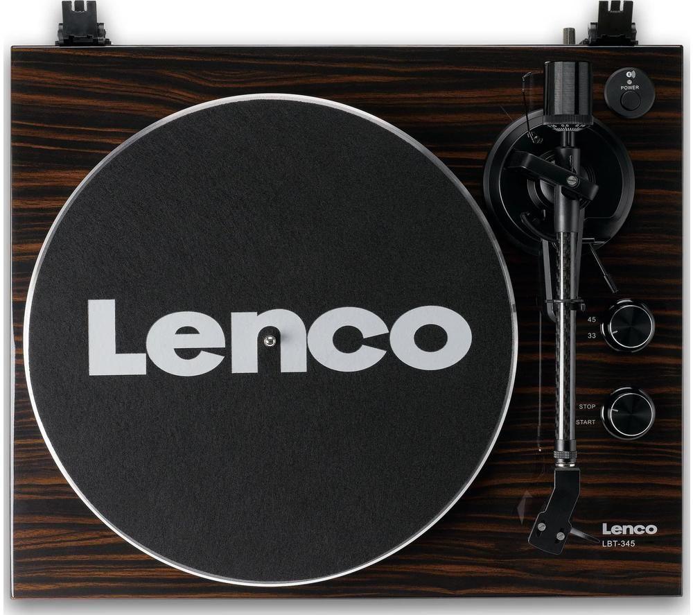 Lenco Lbt-345 Belt Drive Bluetooth Turntable - Walnut, Brown