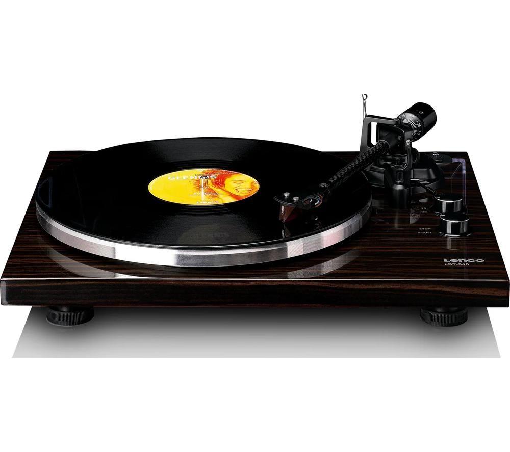 LENCO LBT-345 Belt Drive Bluetooth Turntable - Walnut image number 4 of 11