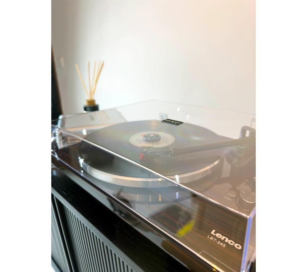 LENCO LBT-345 Belt Drive Bluetooth Turntable - Walnut image number 8 of 11