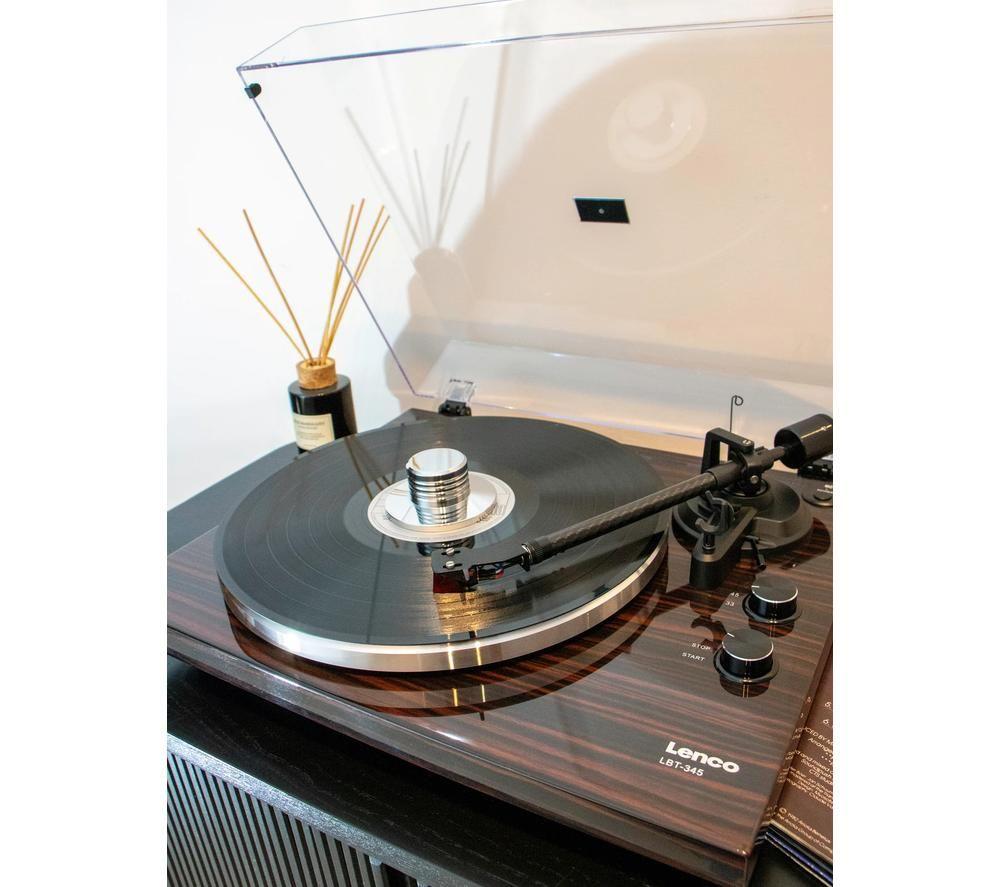 LENCO LBT-345 Belt Drive Bluetooth Turntable - Walnut image number 11 of 11