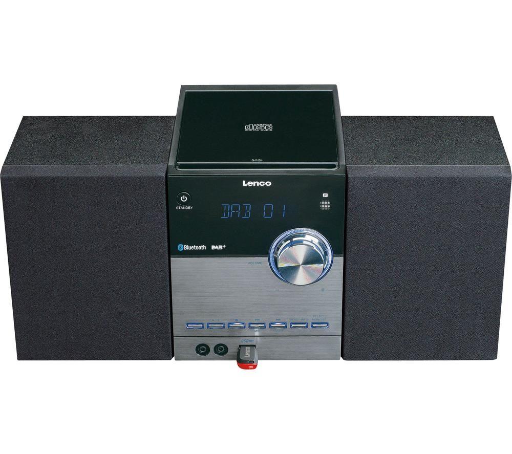 LENCO MC-150 Bluetooth Traditional Hi-Fi System - Black image number 2 of 4
