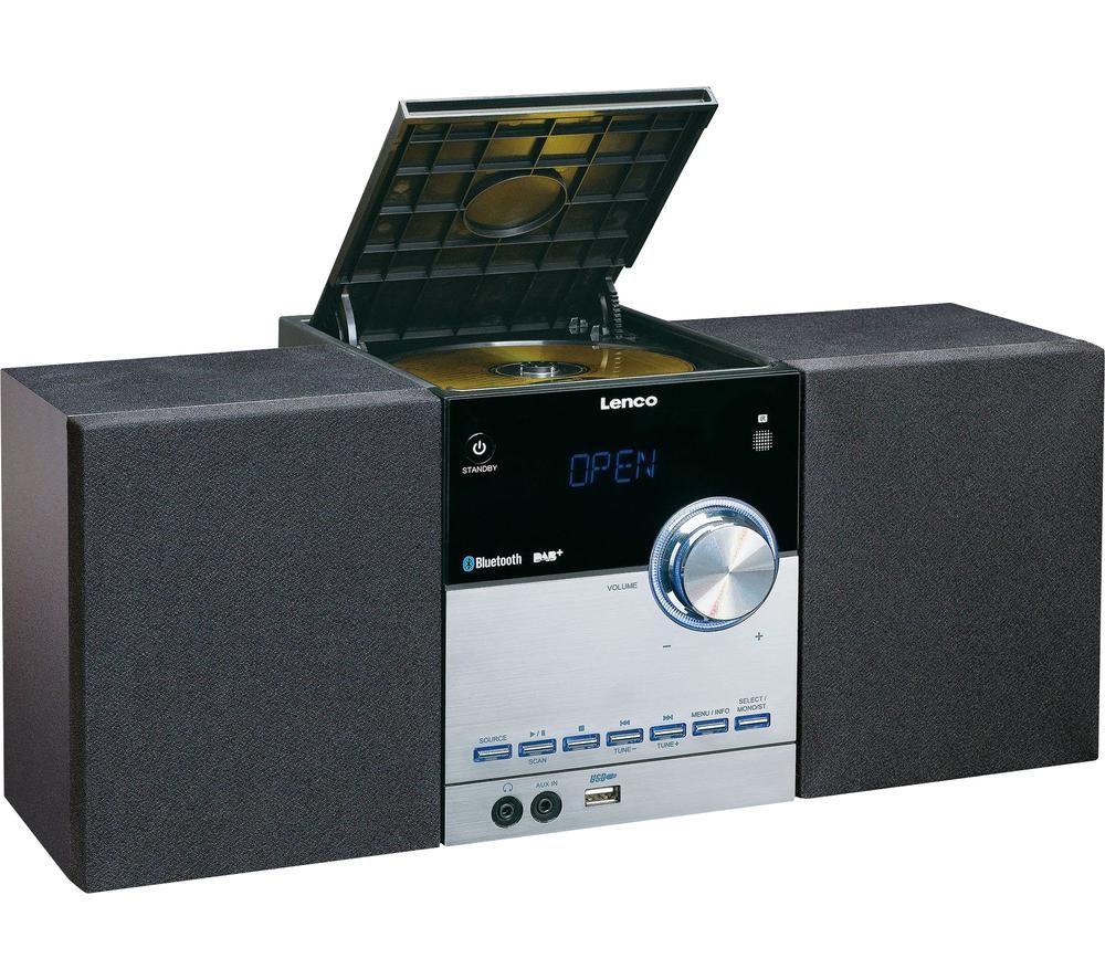 LENCO MC-150 Bluetooth Traditional Hi-Fi System - Black image number 3 of 4