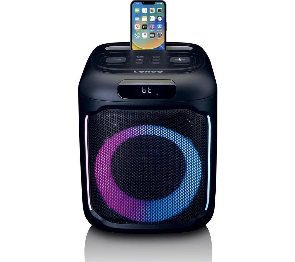 LENCO PA-100 Bluetooth Party Speaker - Black image number 3 of 14