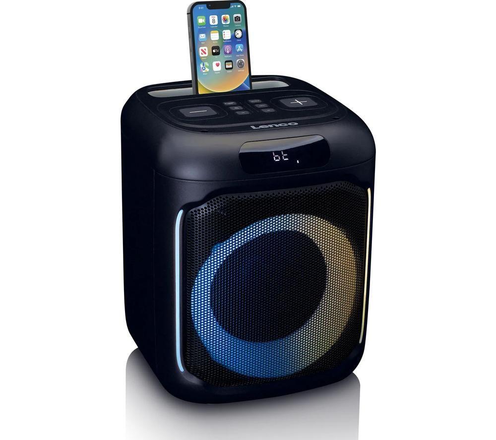 LENCO PA-100 Bluetooth Party Speaker - Black image number 8 of 14