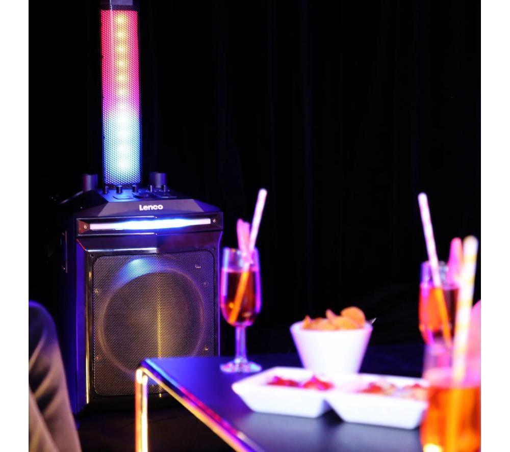 LENCO PA-220 Bluetooth Party Speaker - Black image number 12 of 16