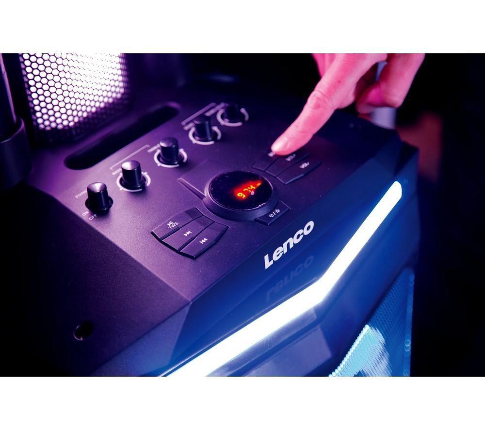 LENCO PA-220 Bluetooth Party Speaker - Black image number 16 of 16