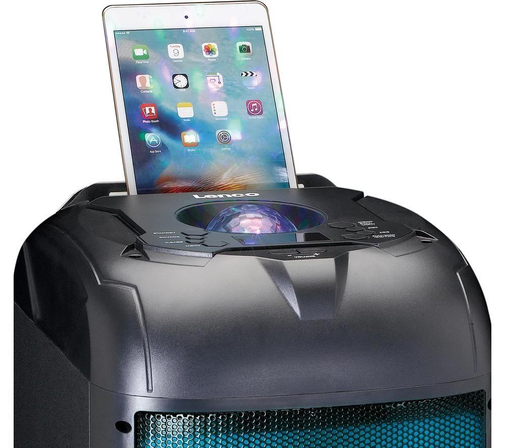 LENCO PA-260 Bluetooth Party Speaker - Black image number 11 of 14