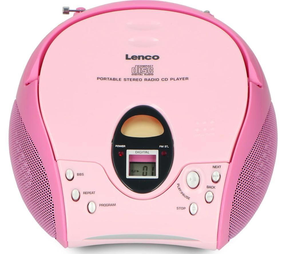 LENCO SCD-24 FM Boombox - Pink image number 3 of 12