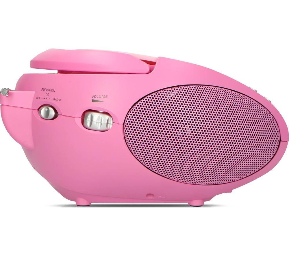 LENCO SCD-24 FM Boombox - Pink image number 6 of 12