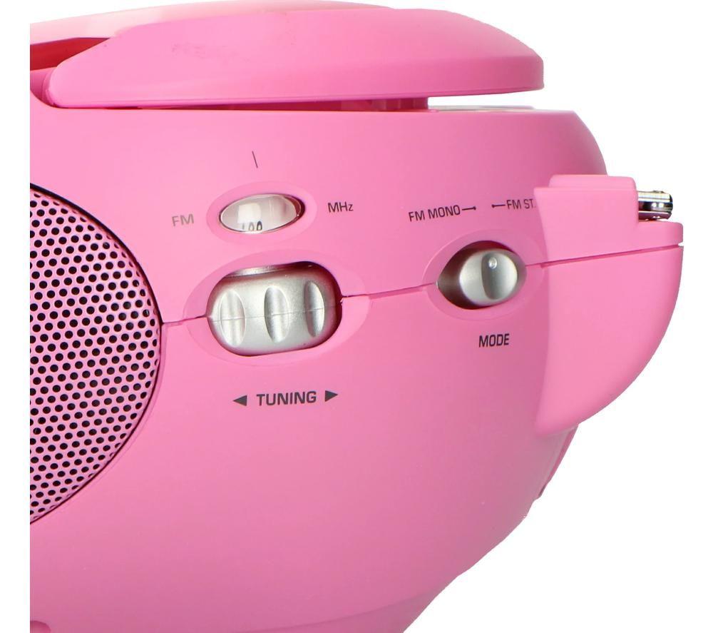 LENCO SCD-24 FM Boombox - Pink image number 7 of 12