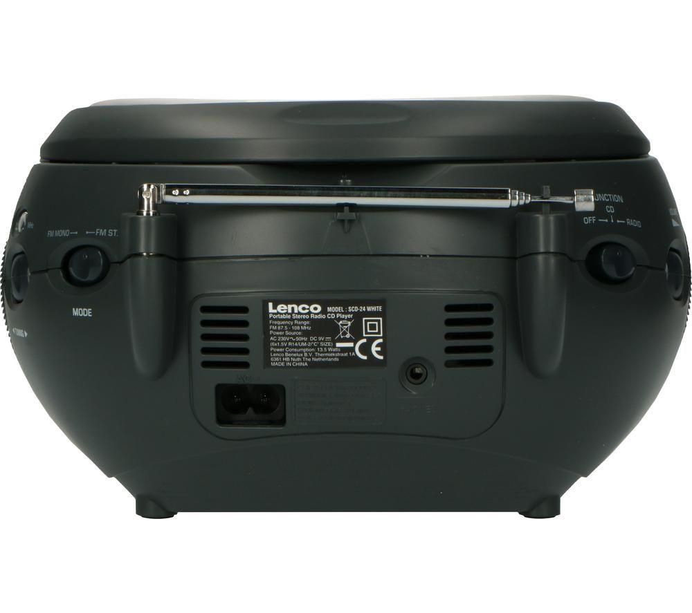 LENCO SCD-24 FM Boombox - Clear image number 2 of 6