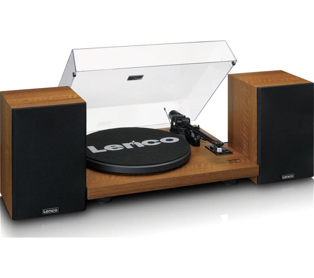 LENCO LS-480WD Belt Drive Bluetooth Turntable - Wood image number 2 of 7