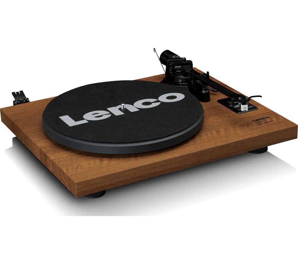 LENCO LS-480WD Belt Drive Bluetooth Turntable - Wood image number 6 of 7