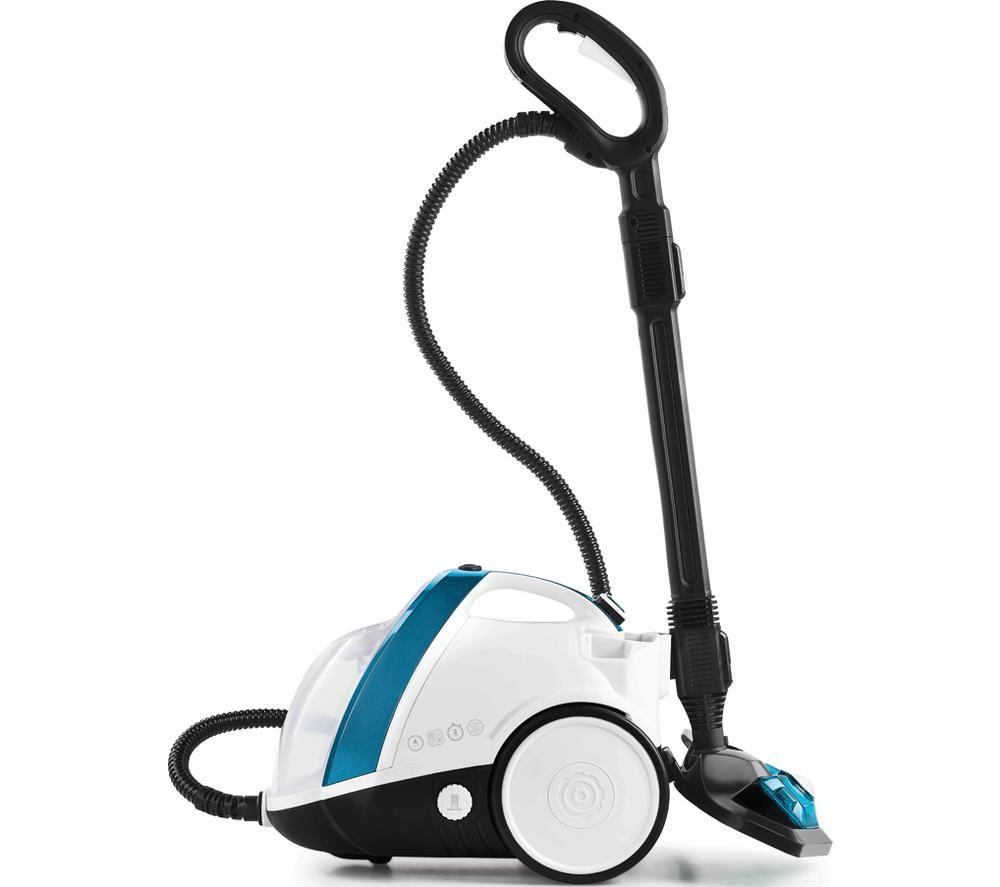 Polti Vaporetto Smart 100_B Plus Steam Cleaner - Blue, Black & White, White,Black,Blue
