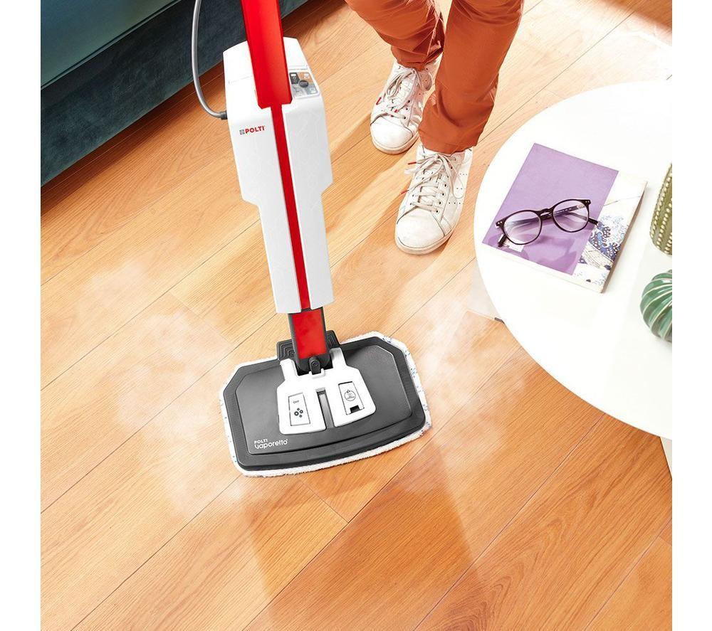 POLTI Vaporetto SV650 Style Steam Mop - White & Red image number 3 of 7