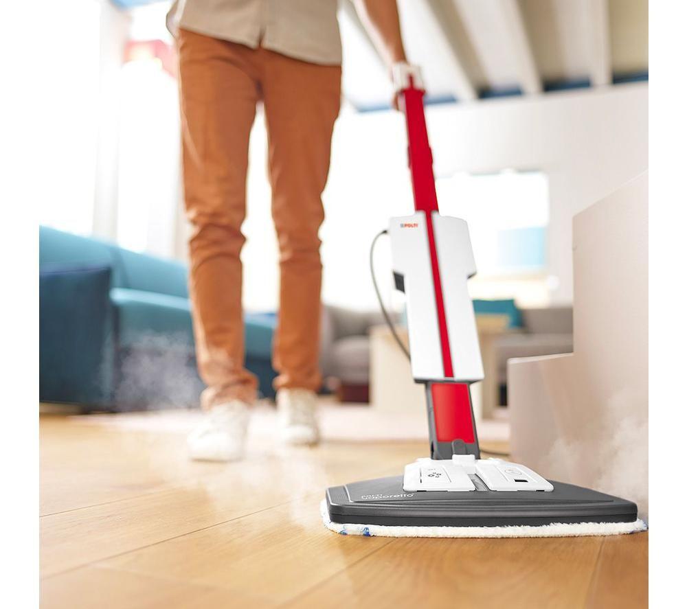 POLTI Vaporetto SV650 Style Steam Mop - White & Red image number 4 of 7