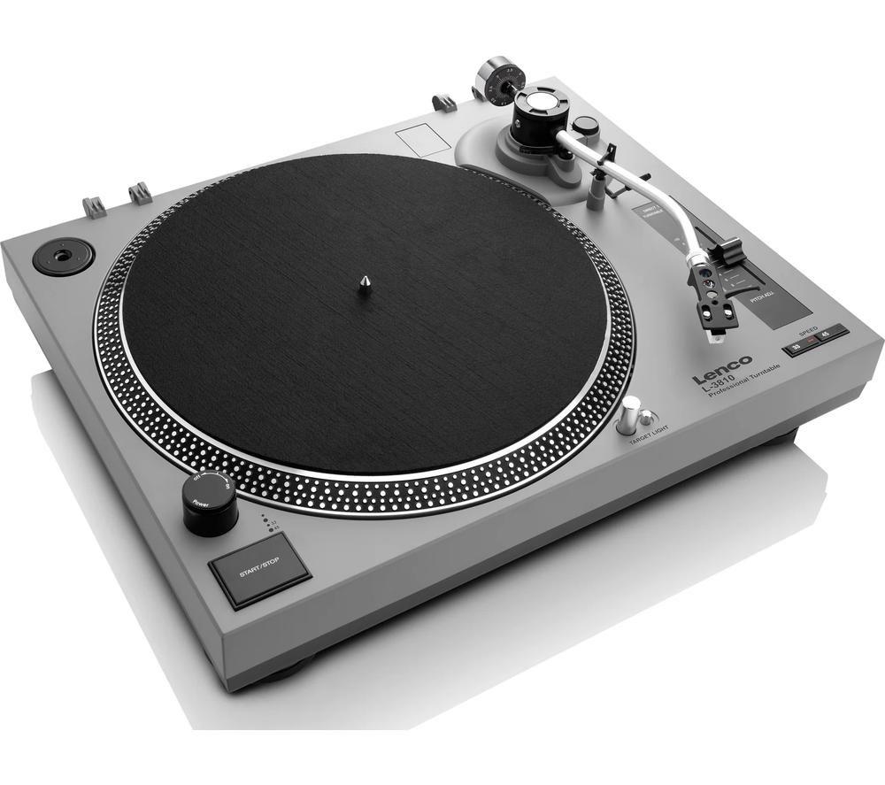 LENCO L-3810 Direct Drive Turntable - Grey image number 3 of 6