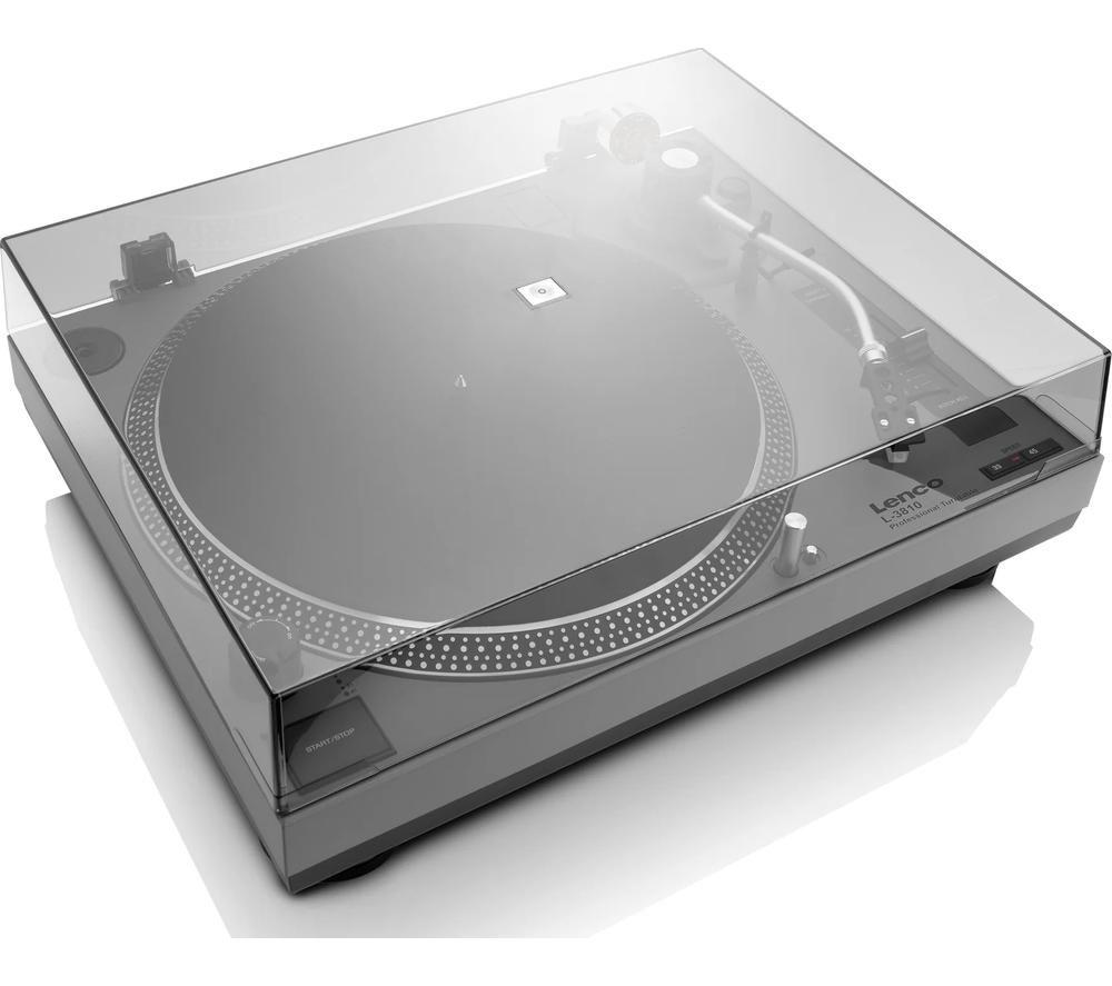 LENCO L-3810 Direct Drive Turntable - Grey image number 4 of 6