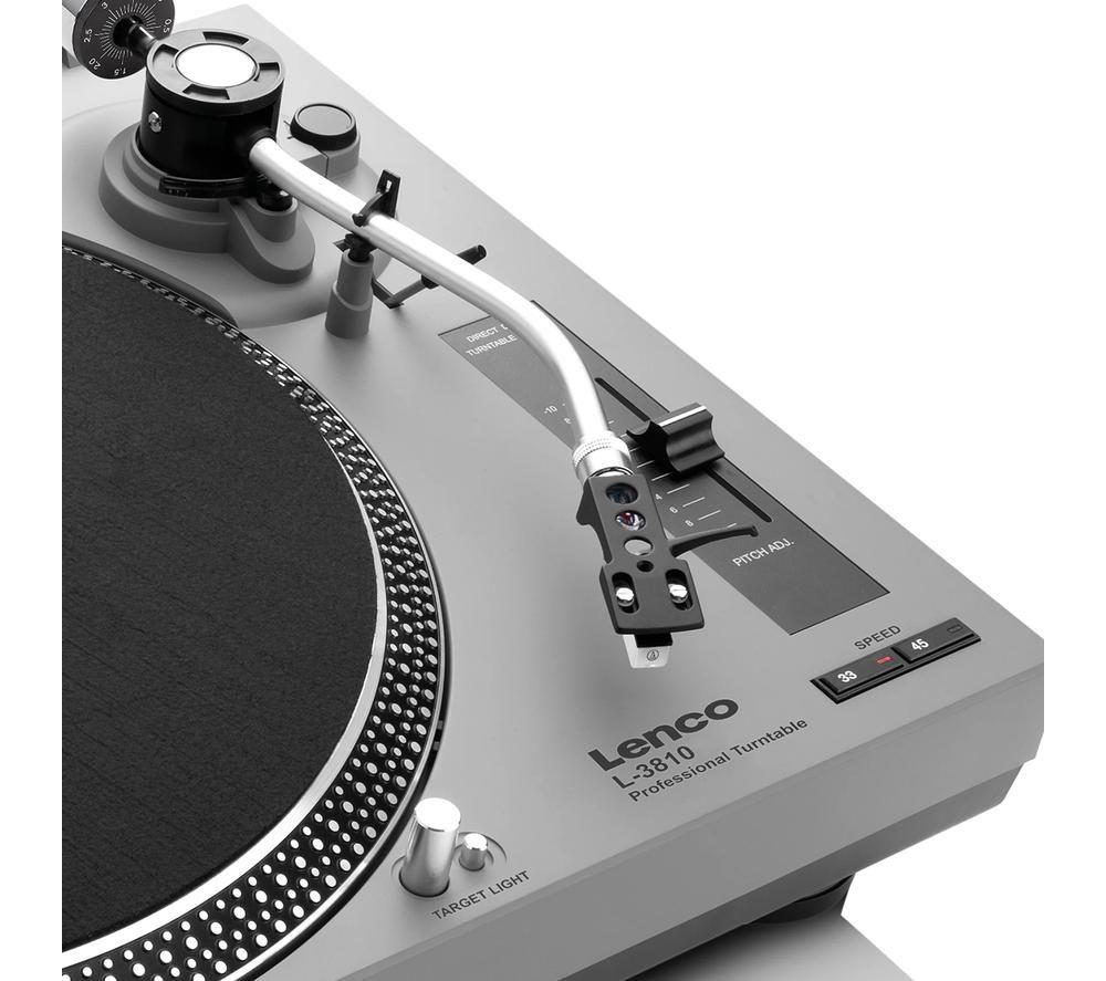 LENCO L-3810 Direct Drive Turntable - Grey image number 6 of 6