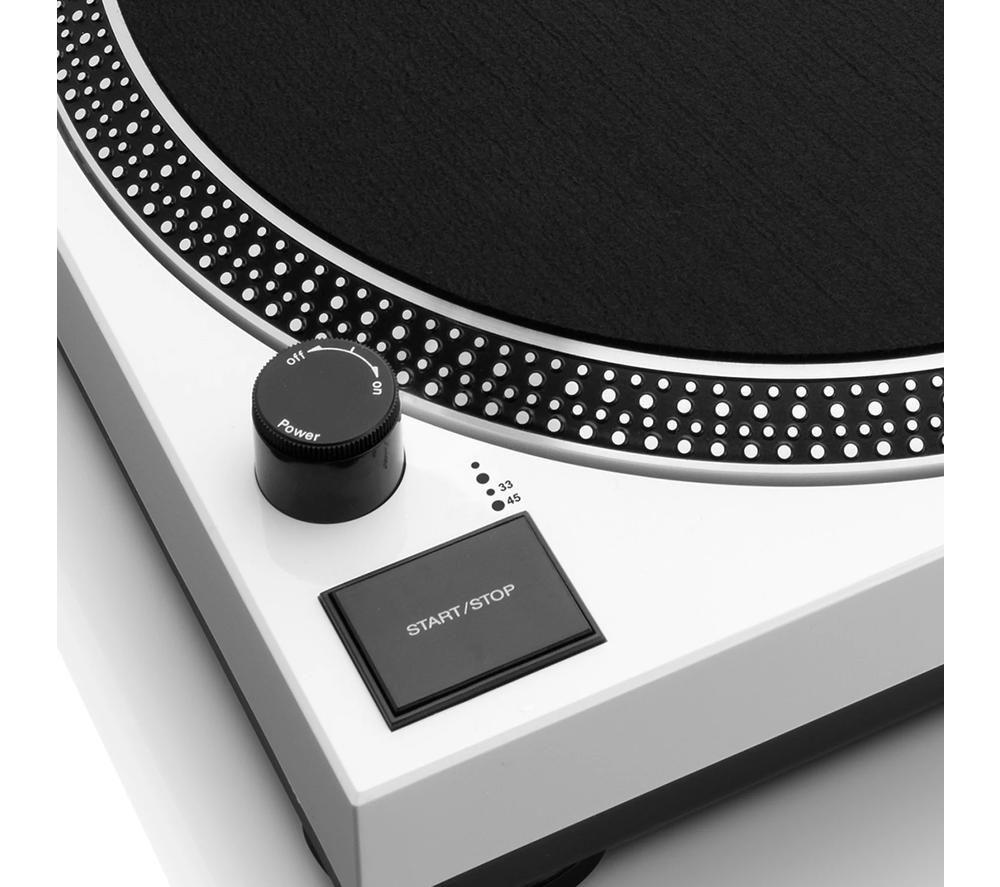 LENCO L-3810 Direct Drive Turntable - White image number 5 of 13