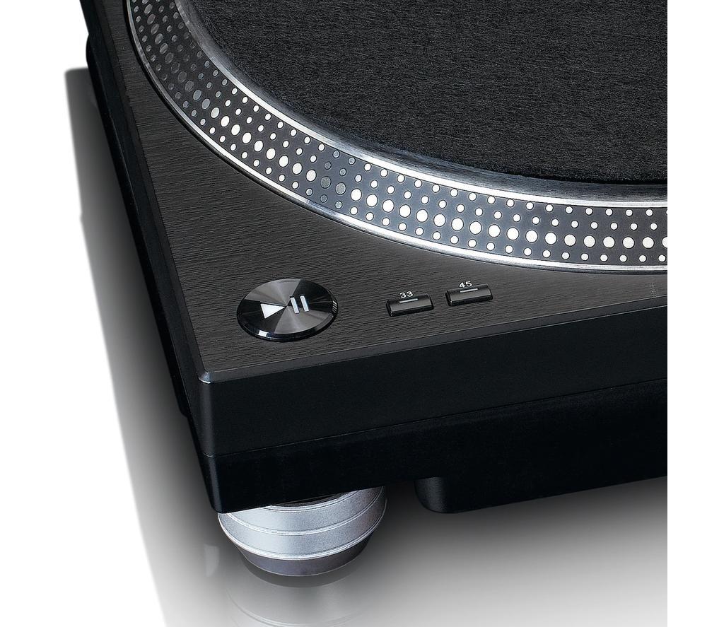 LENCO L-3818BK Direct Drive Turntable - Black image number 2 of 8