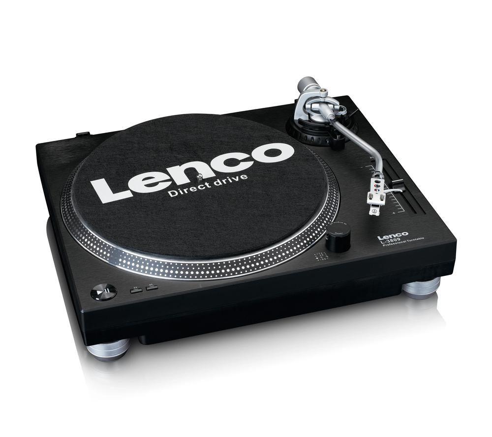 LENCO L-3818BK Direct Drive Turntable - Black image number 4 of 8