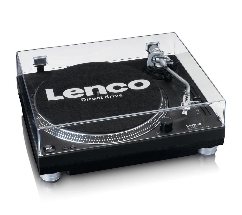 LENCO L-3818BK Direct Drive Turntable - Black image number 5 of 8
