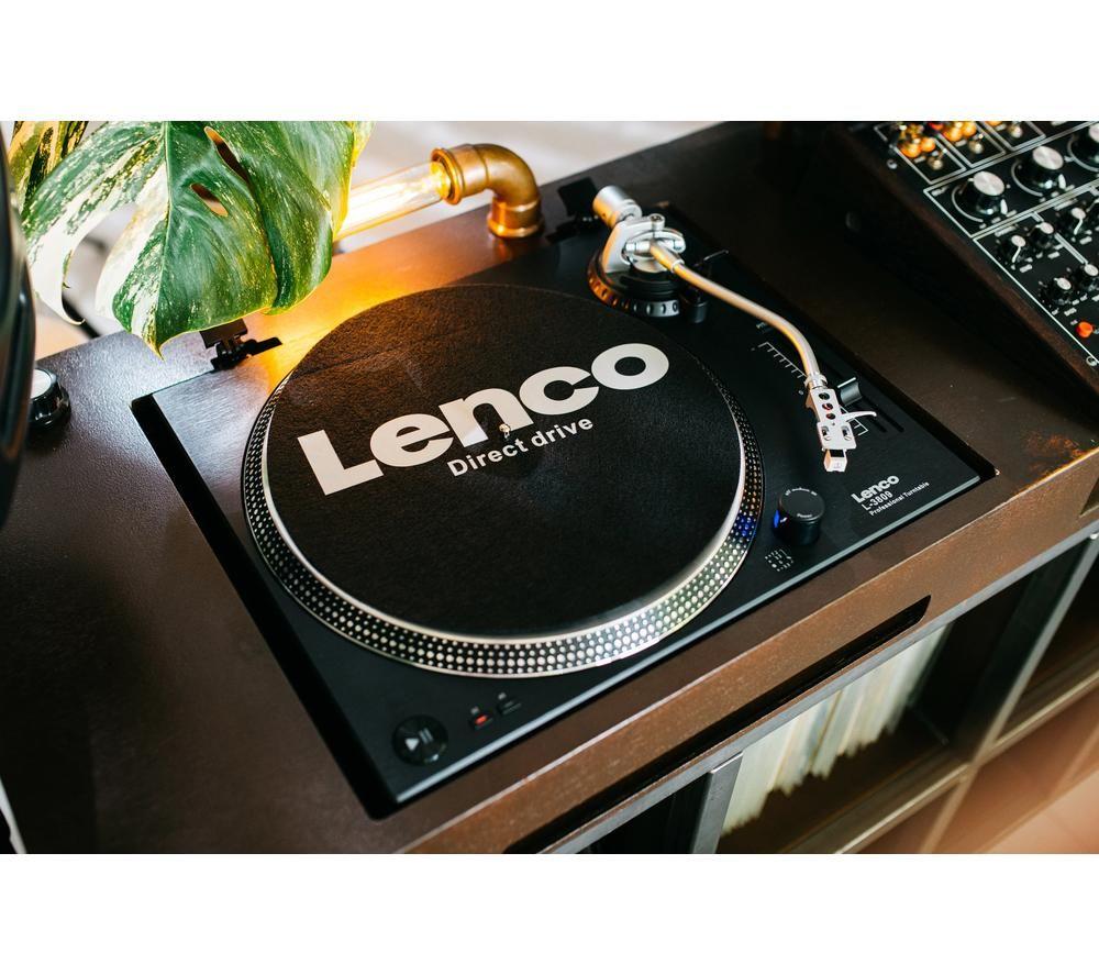 LENCO L-3818BK Direct Drive Turntable - Black image number 7 of 8