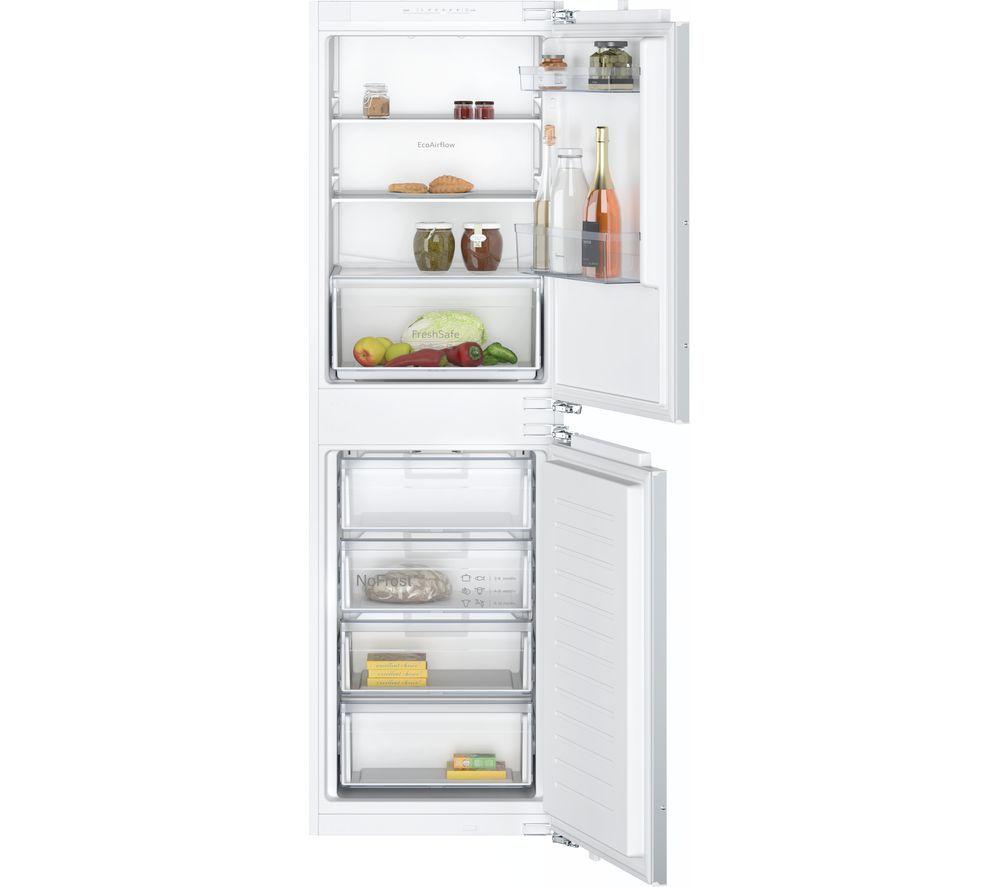 Neff N30 KI7851FE0G Integrated 50/50 Fridge Freezer - Fixed Hinge, White