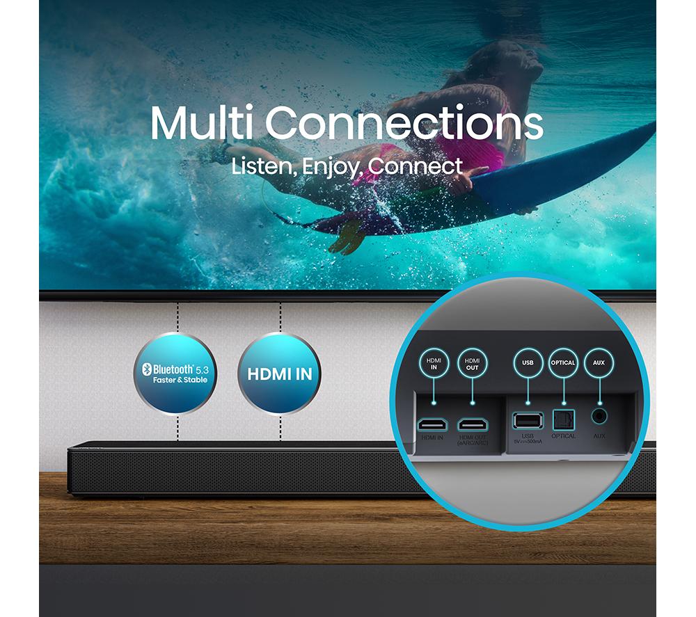 HISENSE AX5125H 5.1.2 Wireless Sound Bar with Dolby Atmos & DTS Virtual:X image number 9 of 13