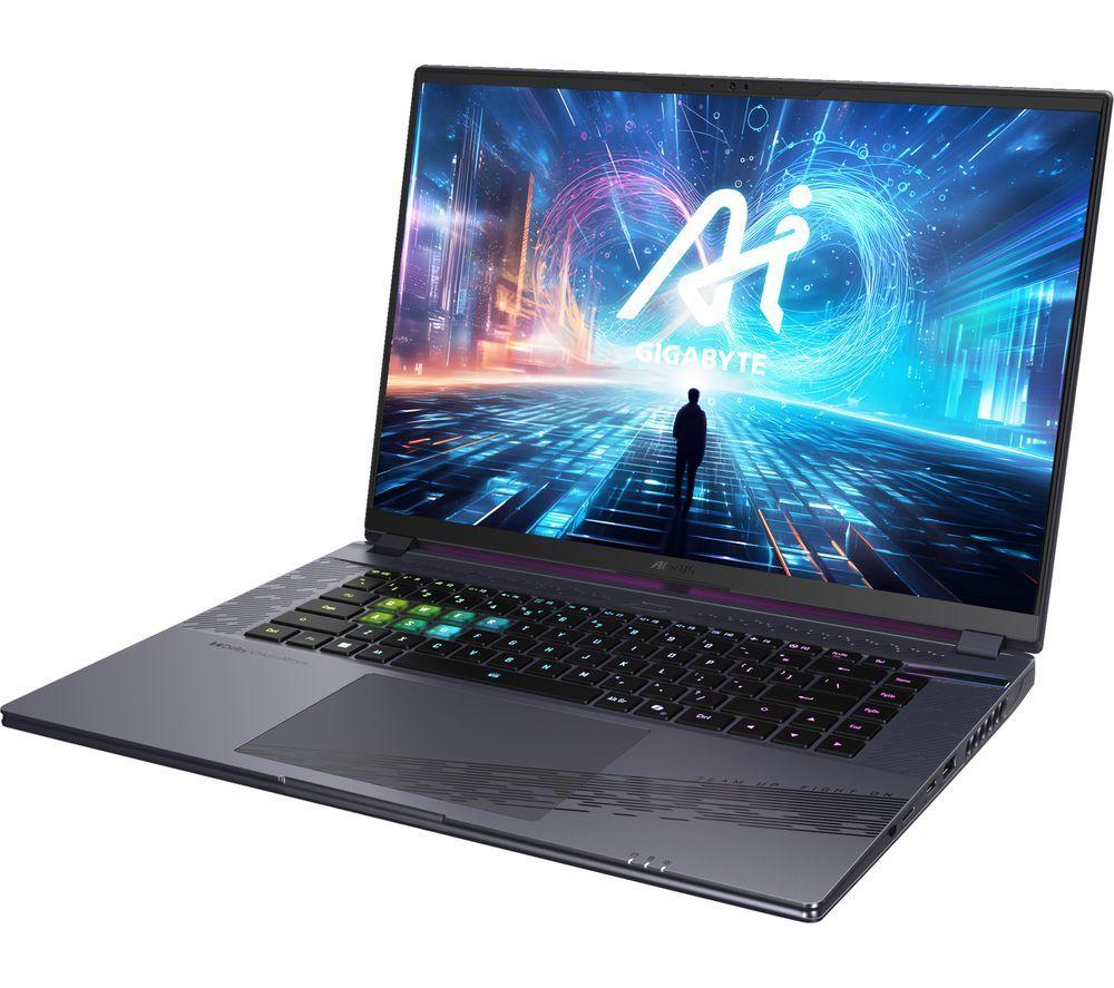 GIGABYTE AORUS 16X 16" Gaming Laptop - Intel®Core i7, RTX 4070, 1 TB SSD, Silver/Grey