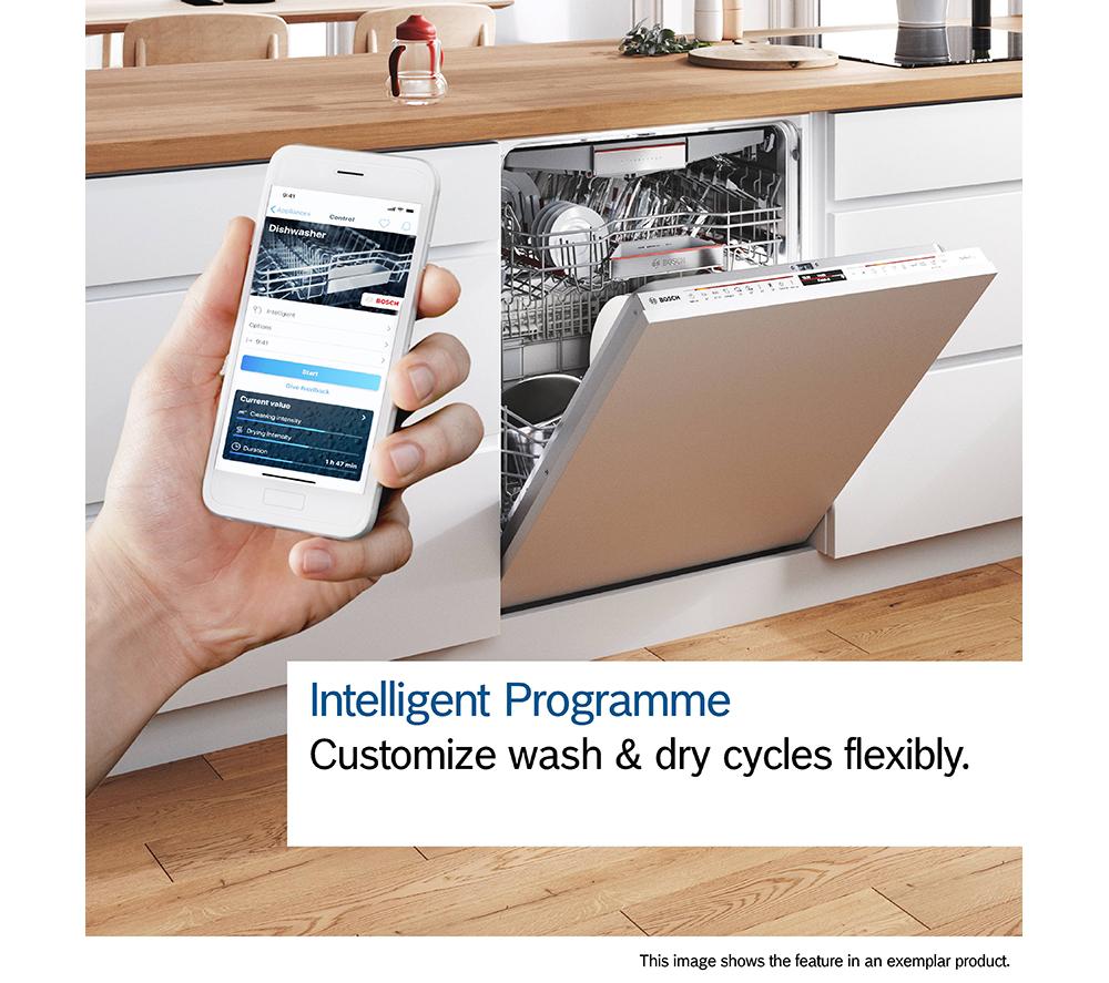 BOSCH Series 8 Perfect Dry SMD8YCX03G Full-size Fully Integrated WiFi-enabled Dishwasher image number 14 of 19